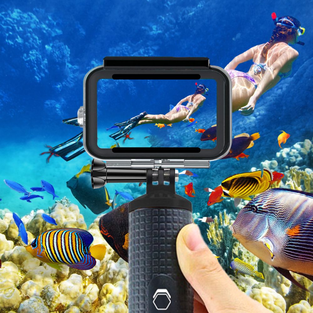 Tech-Protect GA200 vandeniui atsparus dėklas GoPro Hero 9–12 – skaidrus -- Others
