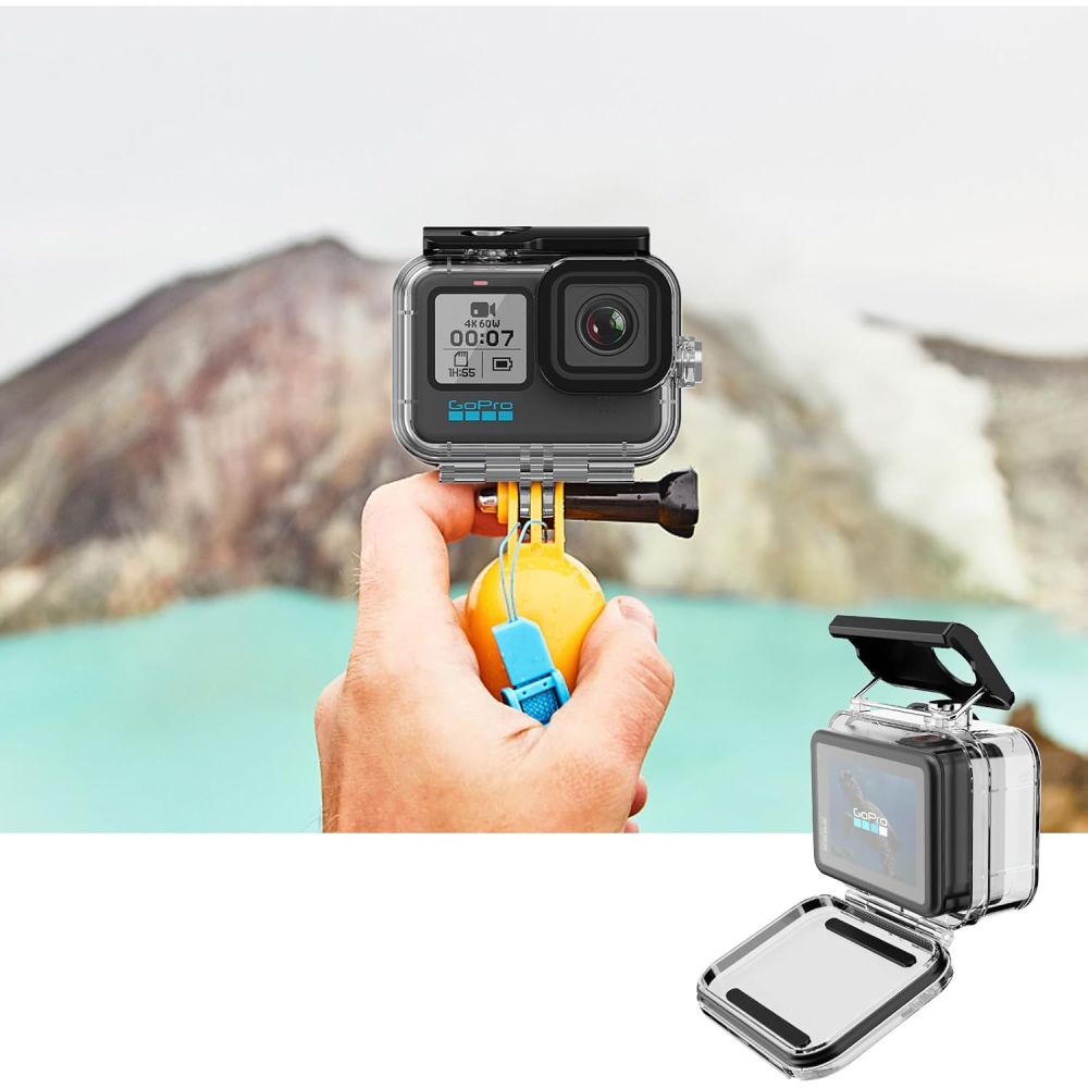 Tech-Protect GA200 vandeniui atsparus dėklas GoPro Hero 9–12 – skaidrus -- Others