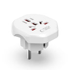 Tech-Protect Universal Travel Adapter to EU - baltas -- Cell phone cables
