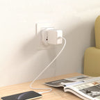 Tech-Protect Universal Travel Adapter to EU - baltas -- Cell phone cables