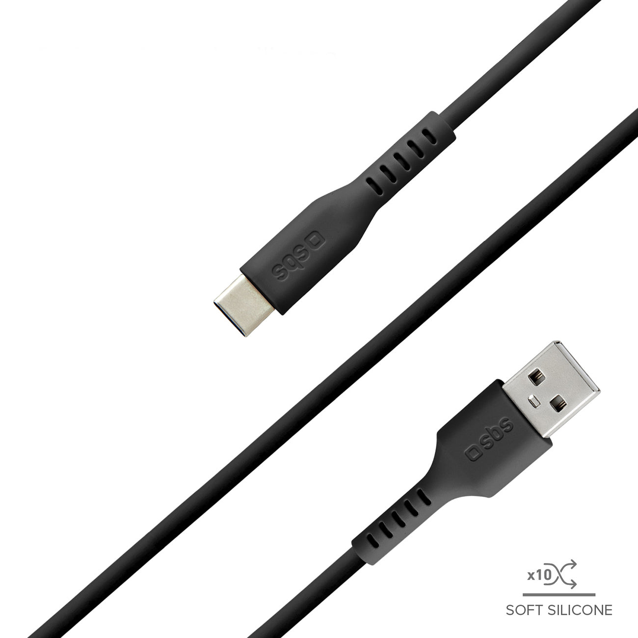 SBS TECABLEMICROC15K USB-A - USB-C laidas 1.5m - juodas -- Cell phone cables