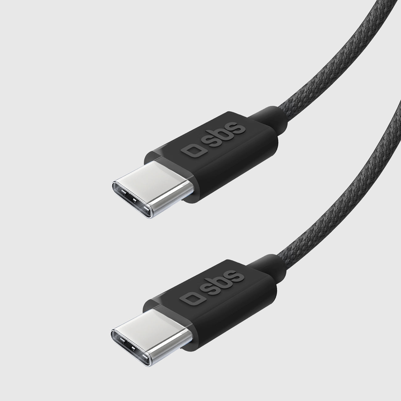 SBS TECABLETISSUETCK USB-C - USB-C 1.5m 60W pintas laidas - juodas -- Cell phone cables