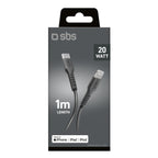 SBS TECABLELIGTC1K USB-C - Lightning laidas 1m - juodas