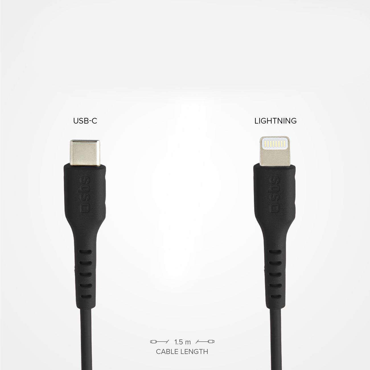 SBS TECABLELIGTC1K USB-C - Lightning laidas 1m - juodas