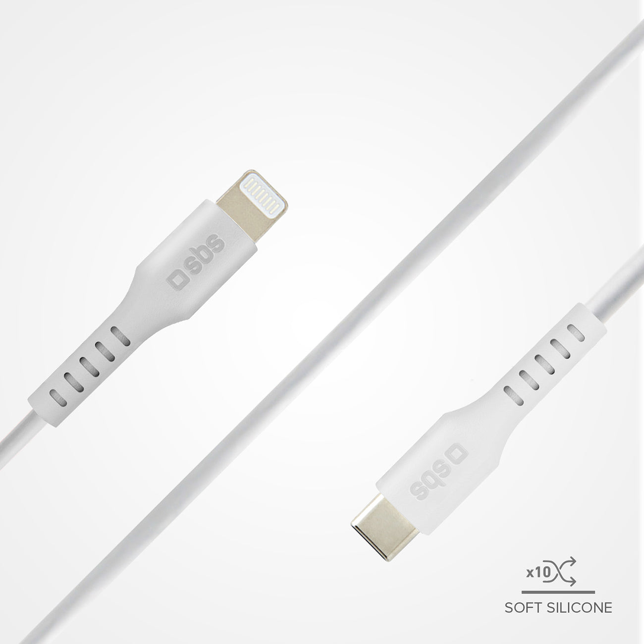 SBS TECABLELIGTC1W USB-C - Lightning laidas MFi Certified, 1m - baltas