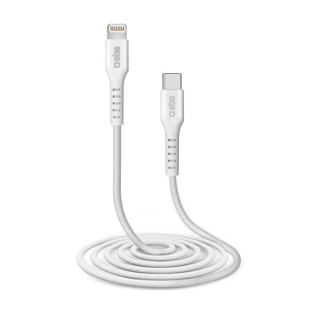 SBS TECABLELIGTC2W USB-C - Lightning laidas 2 m - baltas