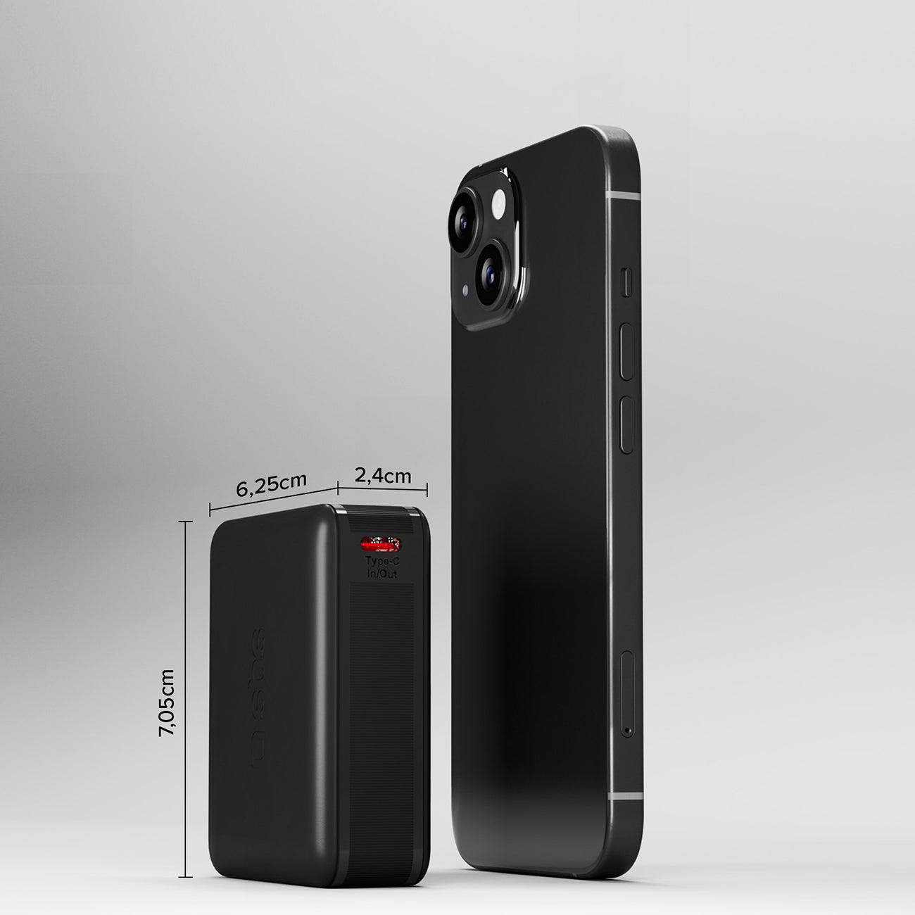 SBS išorinė baterija TEBB10000HDPD20K 10000 mAh su Power Delivery - juoda