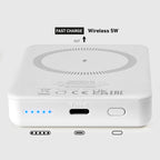SBS išorinė baterija TEBB5000MAG1CW 5000 mAh USB-C, suderinama su MagSafe - balta