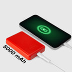 SBS išorinė baterija TEBB5000MAG1CR 5000 mAh suderinama su MagSafe - raudonas