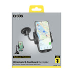 SBS TE0UCH20W išmaniojo telefono laikiklis 6.8" ant stiklo - juodas -- Cell phone holders