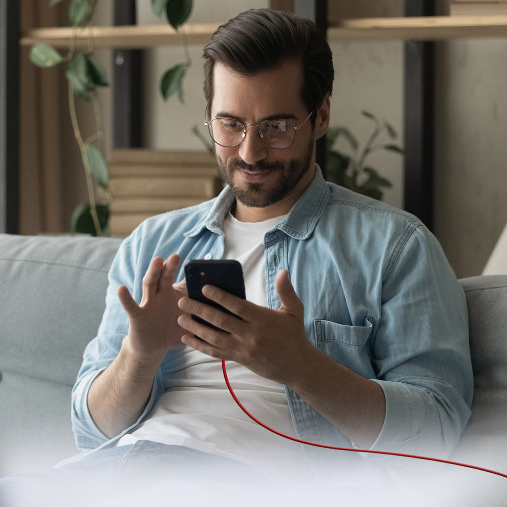 SBS TECABLETISSUETCCR USB-C - USB-C 1.5m 60W pintas laidas - raudonas