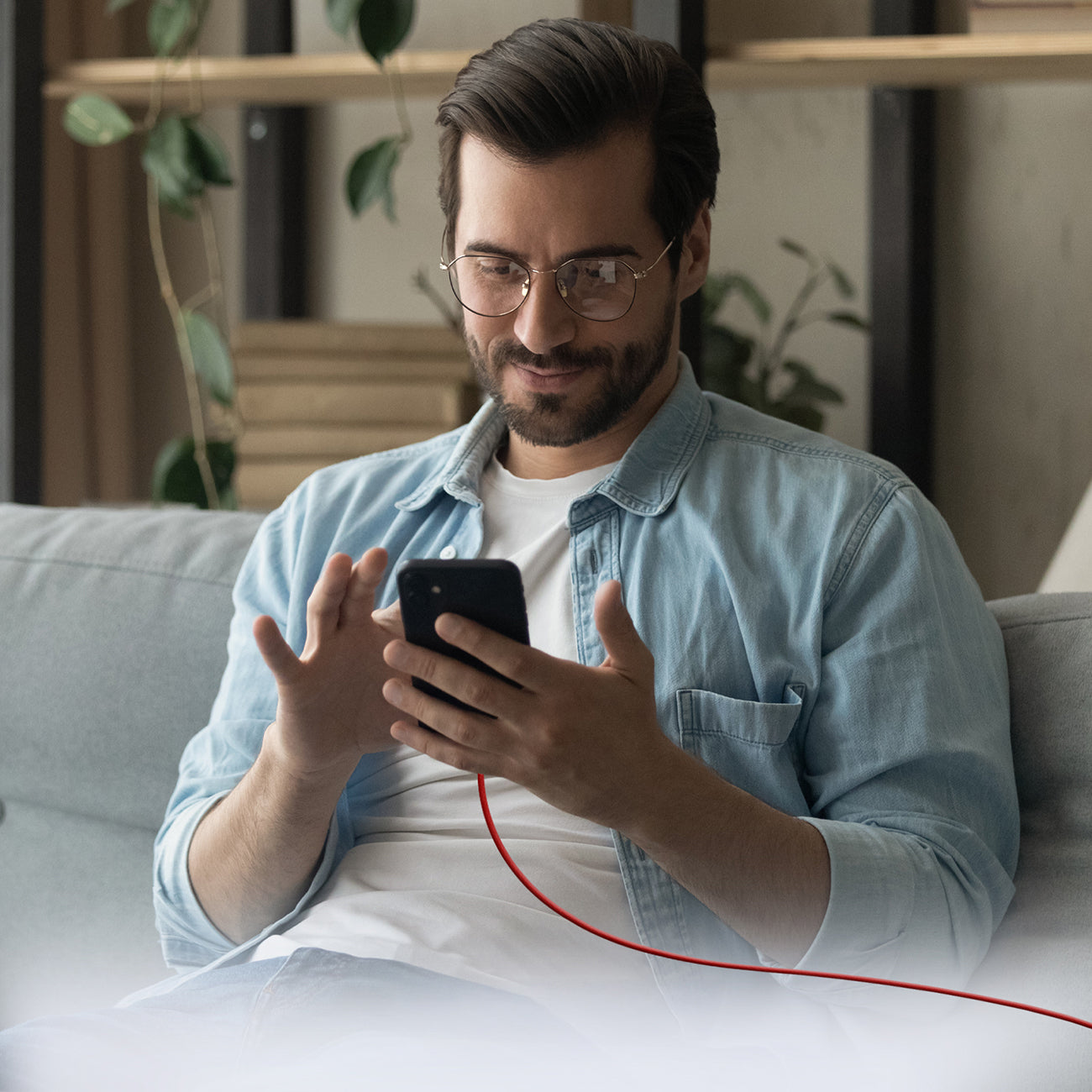 SBS TECABLETISSUETCCR USB-C - USB-C 1.5m 60W pintas laidas - raudonas