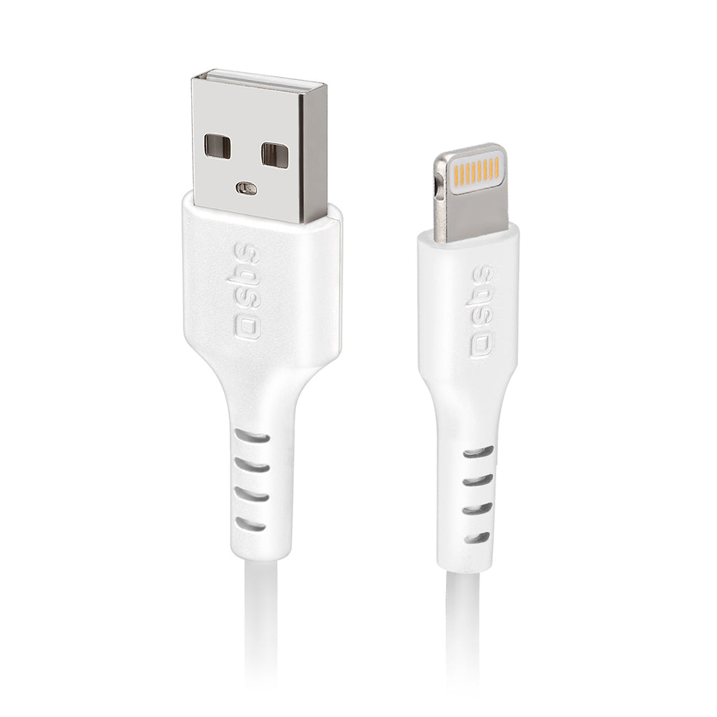 SBS TECABLEUSBIP589W USB-A - Lightning laidas - baltas