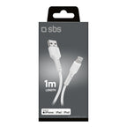 SBS TECABLEUSBIP589W USB-A - Lightning laidas - baltas