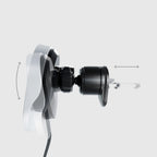 SBS TESUPP15WRETRACABL belaidis įkroviklis-laikiklis išmaniajam telefonui su ištraukiamu kabeliu, suderinamas su MagSafe - juodas