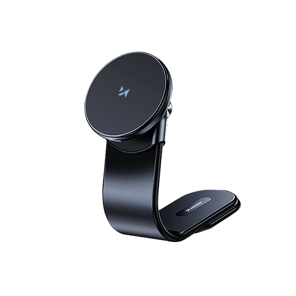 Wozinsky WCZ2Y2S magnetinis automobilinis laikiklis su 15W MagSafe indukciniu įkrovikliu automobilio kokpitui juodas