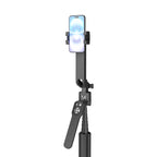 Wozinsky WST-360YS Asmenukių lazda su trikojo funkcija ir 360° AI automatiniu veido sekimu bei gestų valdymu - Juoda --...