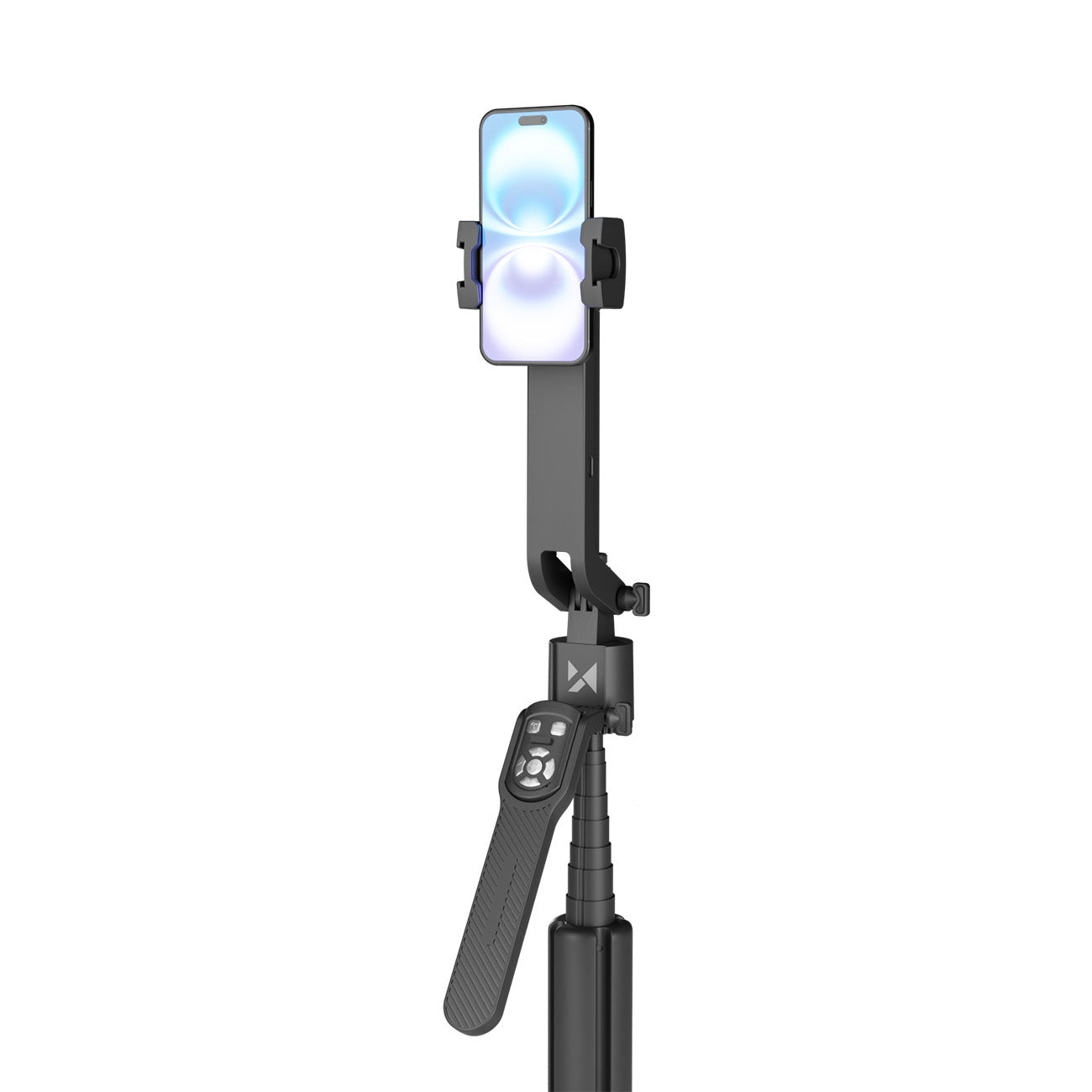 Wozinsky WST-360YS Asmenukių lazda su trikojo funkcija ir 360° AI automatiniu veido sekimu bei gestų valdymu - Juoda --...