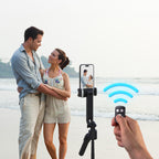 Wozinsky WST-360YS Asmenukių lazda su trikojo funkcija ir 360° AI automatiniu veido sekimu bei gestų valdymu - Juoda --...