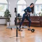 Wozinsky WST-360YS Asmenukių lazda su trikojo funkcija ir 360° AI automatiniu veido sekimu bei gestų valdymu - Juoda --...