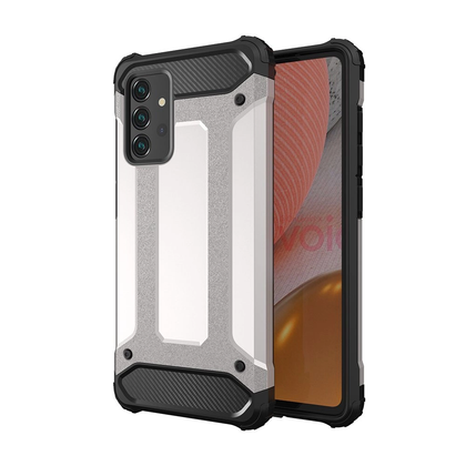 Hybrid Armor dėklas Samsung Galaxy A36 – sidabrinis