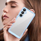 Skaidrus dėklas Samsung Galaxy A36 „Outer Space“ – mėlynas
