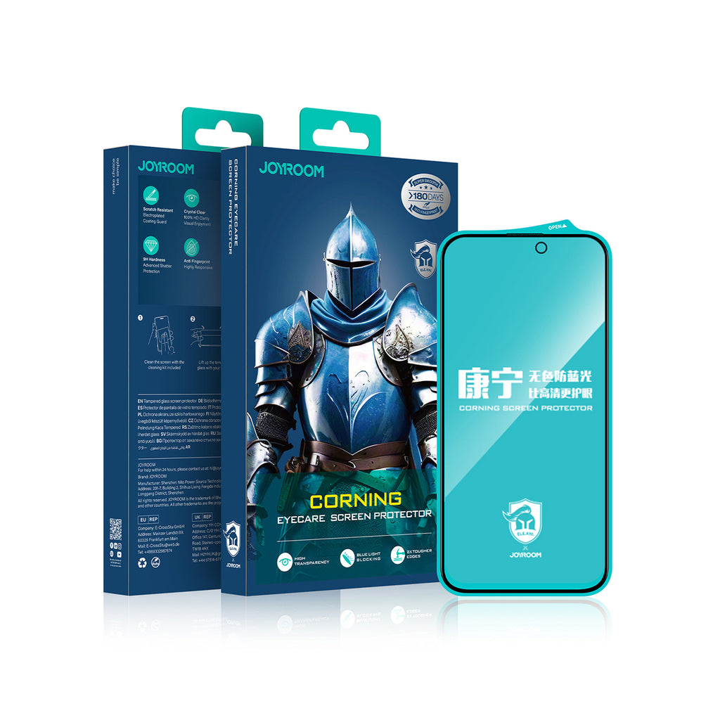 Joyroom grūdintas stiklas iPhone 15/16 Plus (Eyecare)