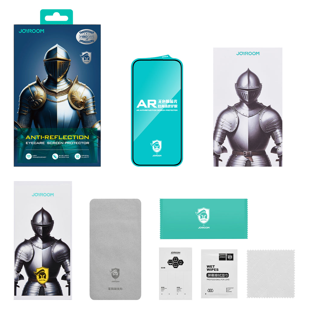 Joyroom grūdintas stiklas iPhone 15 Plus/16 Plus – antirefleksinis