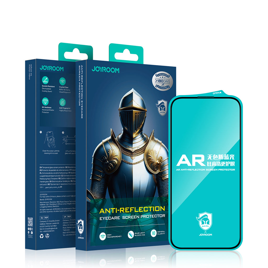 Joyroom grūdintas stiklas iPhone 15 Plus/16 Plus – antirefleksinis
