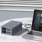 Orico 9828RU3 2 Big DAS sprendimas ProRAID disko masyvas 2 2.5"/3.5" SATA HDD/SSD diskams su RAID valdikliu - pilka --...