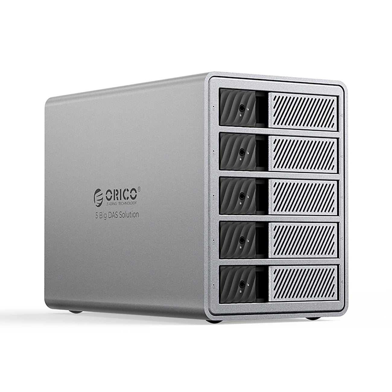Orico 9858T3 5 didelės talpos DAS sprendimas ProThunder diskų masyvas su Thunderbolt 3 skirtas 5 x 2.5"/3.5" SATA HDD/SSD...