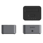 Orico IT28E-C 2 diskų dokavimo stotis su M.2 NVME 2.5"/3.5" HDD/2.5" SSD klonavimo funkcija - Pilka -- Hard Drive Adapters