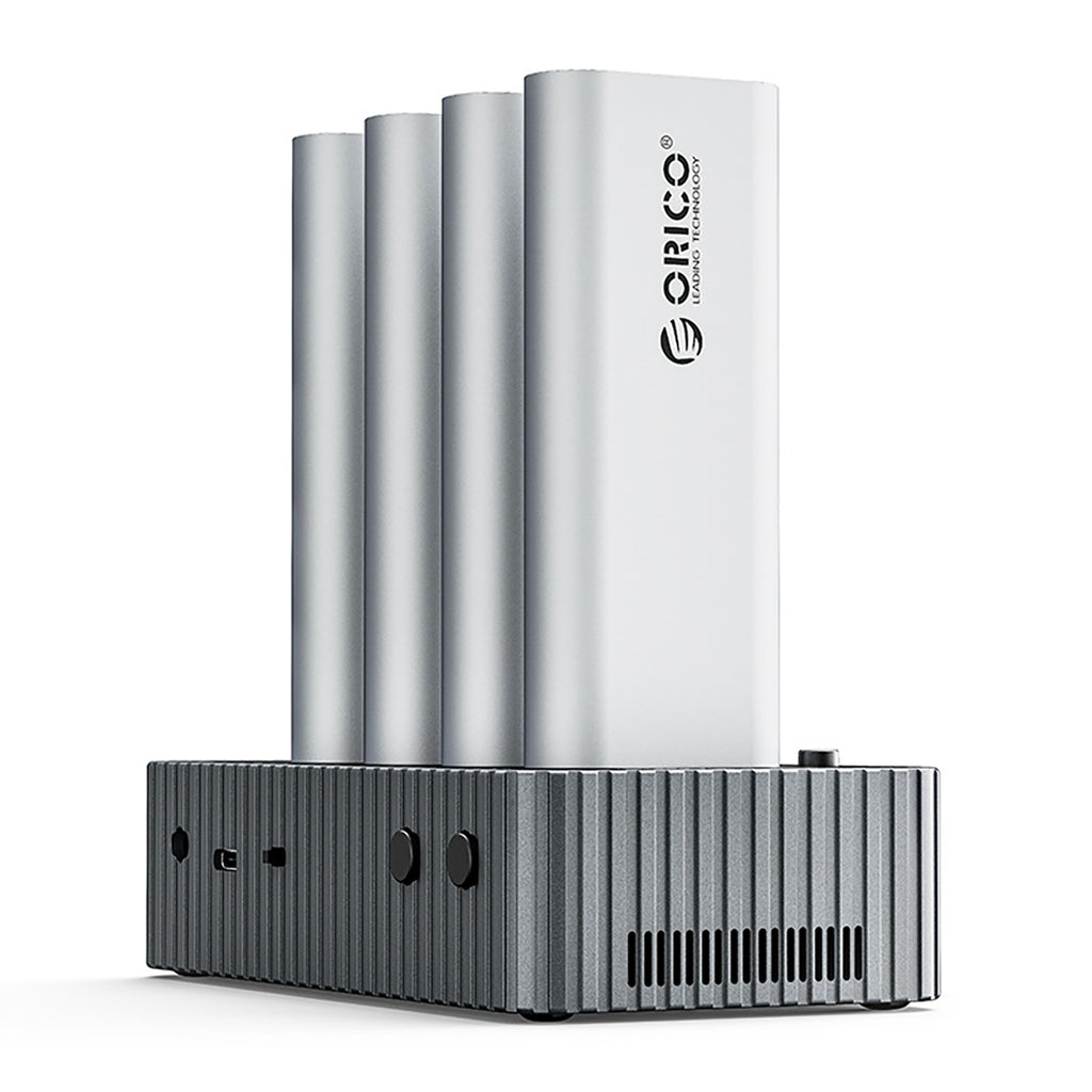 Orico IT48N-C 4 diskų dokavimo stotis su M.2 NVME klonavimo funkcija - Pilka -- Hard Drive Adapters