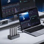 Orico IT48N-C 4 diskų dokavimo stotis su M.2 NVME klonavimo funkcija - Pilka -- Hard Drive Adapters