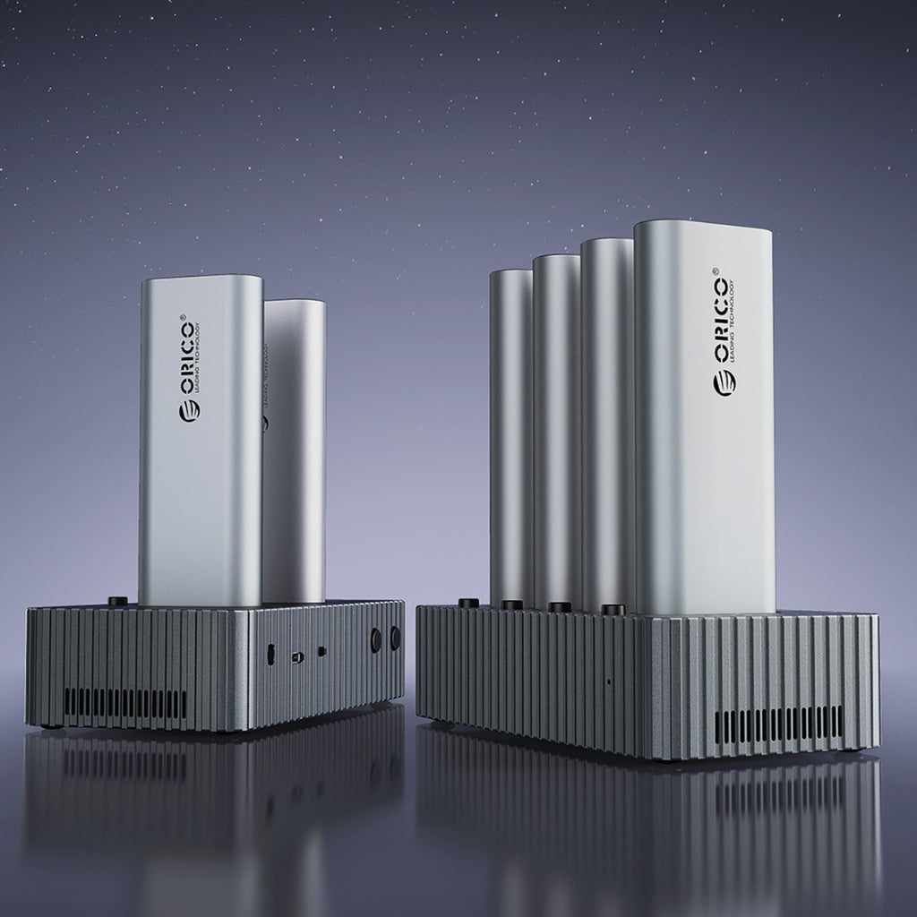 Orico IT48N-C 4 diskų dokavimo stotis su M.2 NVME klonavimo funkcija - Pilka -- Hard Drive Adapters