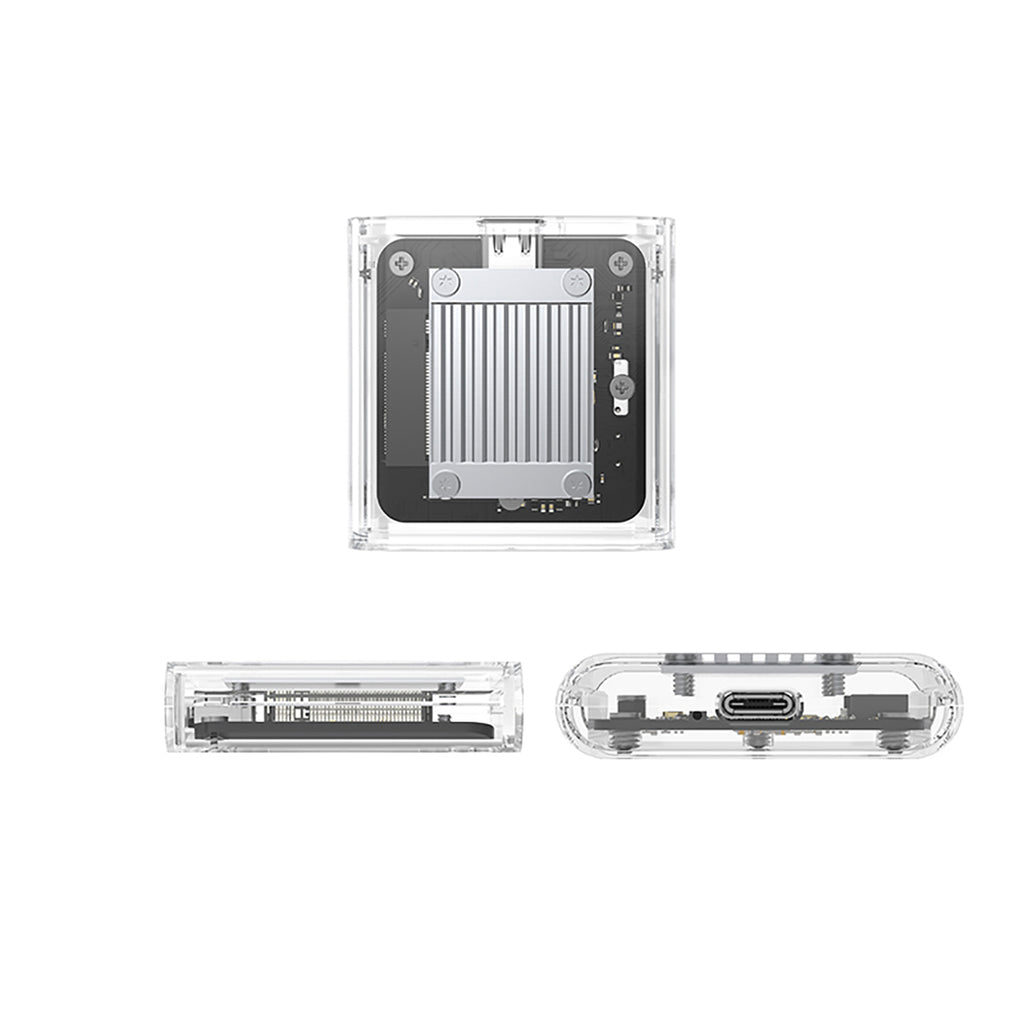 Orico TC20-M2-10G M.2 NVMe USB-C 3.2 disko kišenė - skaidri -- Hard Drive Adapters