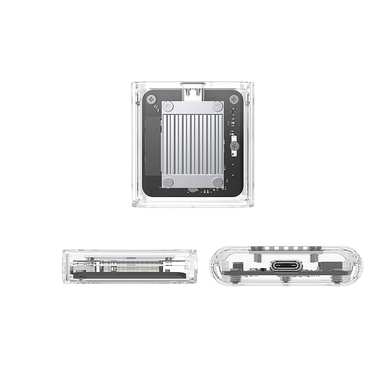 Orico TC20-M2-10G M.2 NVMe USB-C 3.2 disko kišenė - skaidri -- Hard Drive Adapters