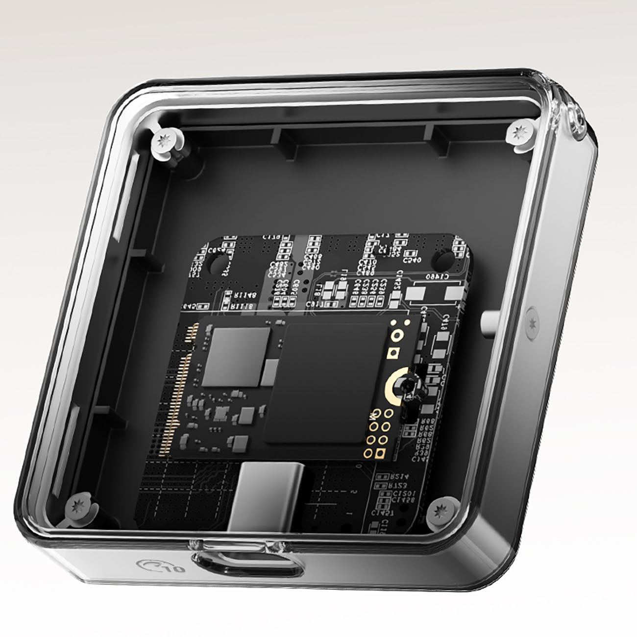 Orico AP30-G2 M.2 NVME magnetinė diskų dėklas MagSafe USB-C 3.2 - Juoda -- Hard Drive Adapters