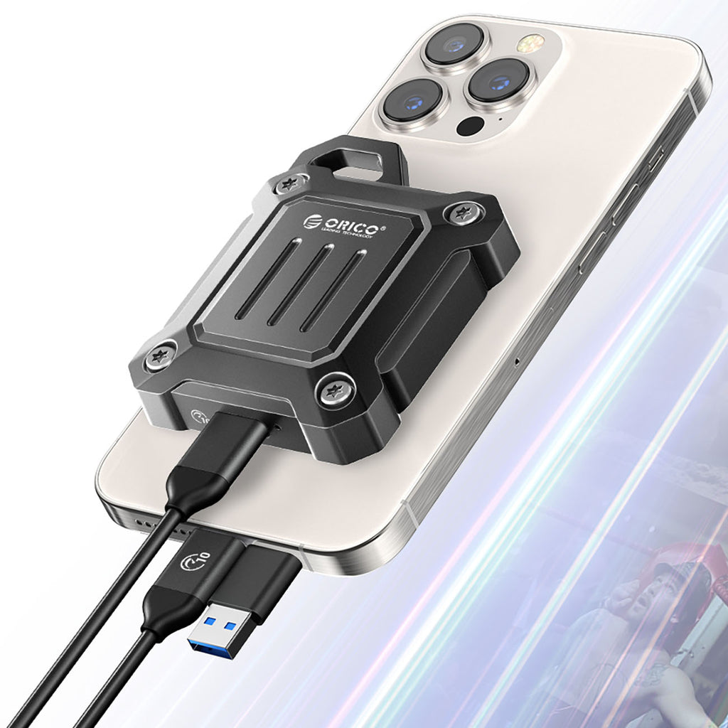 Orico XAM2 M.2 2230 USB-C 3.2 taktinė sustiprintoji disko kišenė - juoda -- Hard Drive Adapters