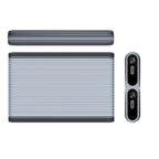 Orico AM2C3-2N dvigubas diskų šaltis dviems M.2 NVME USB-C 3.2 10Gb/s diskams - pilka -- Hard Drive Adapters
