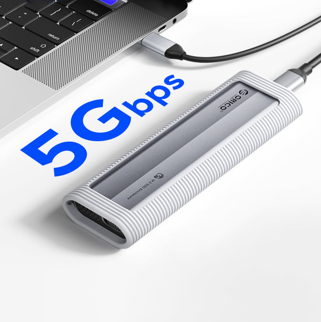 Orico AXM2F-V1 M.2 NGFF USB-C 5Gb/s Diskų Dėklas - Pilkas -- Hard Drive Adapters