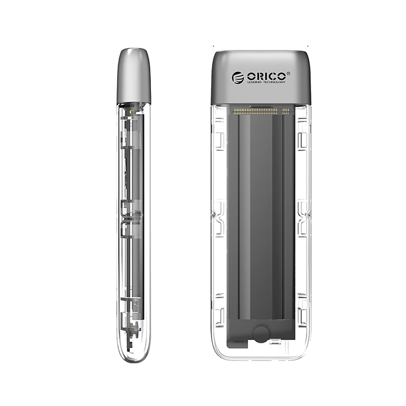 Orico TXM2-C3 M.2 NVME USB-C 3.2 10Gb/s diskų dėžutė - pilka -- Hard Drive Adapters