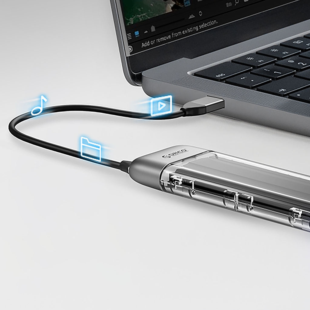 Orico TXM2-C3 M.2 NVME USB-C 3.2 10Gb/s diskų dėžutė - pilka -- Hard Drive Adapters