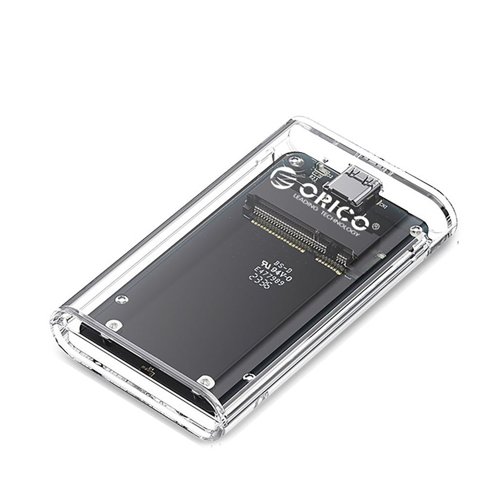 Orico TC10-MS mSATA USB-C 3.2 5Gb/s diskų dėklas - Permatomas -- Hard Drive Adapters