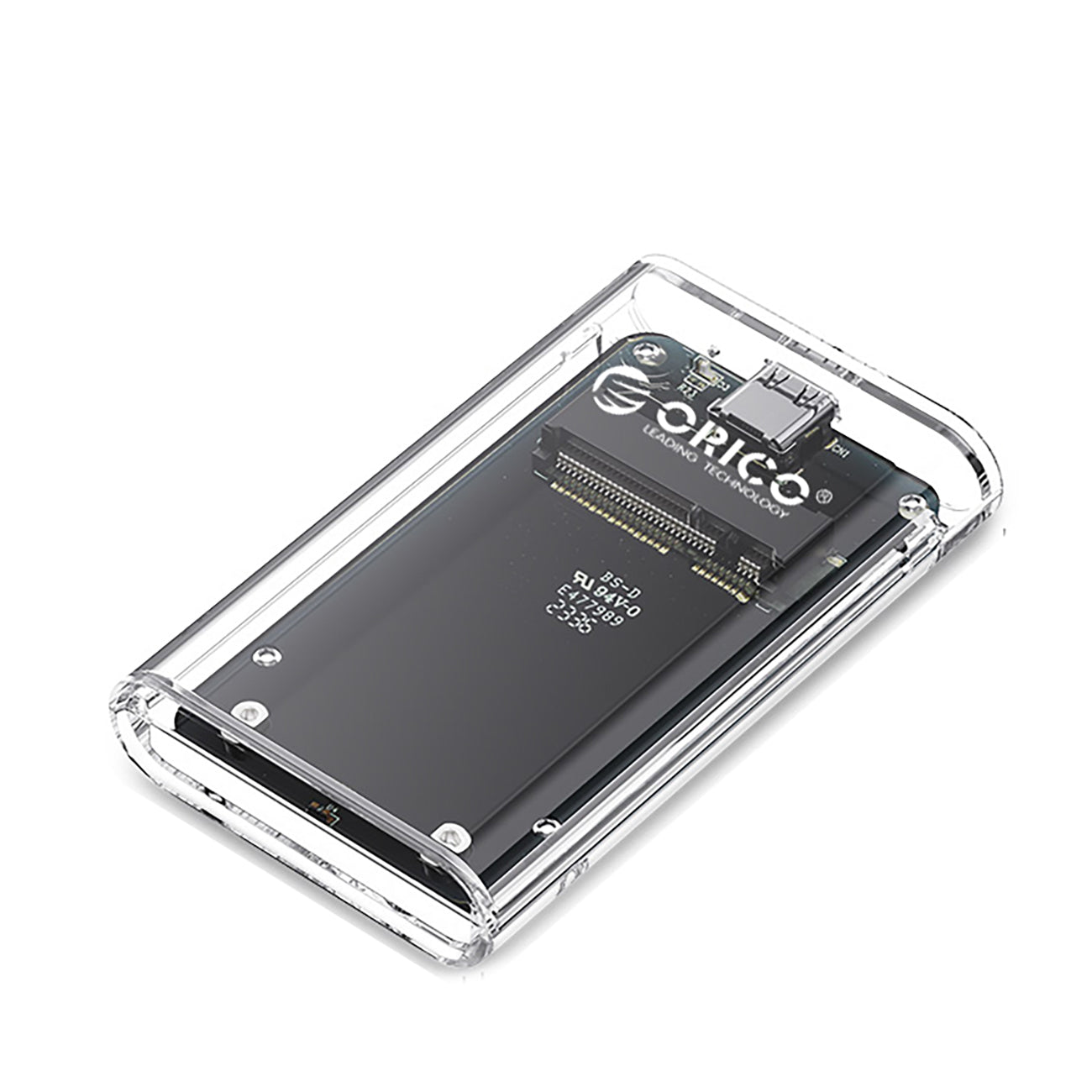 Orico TC10-MS mSATA USB-C 3.2 5Gb/s diskų dėklas - Permatomas -- Hard Drive Adapters