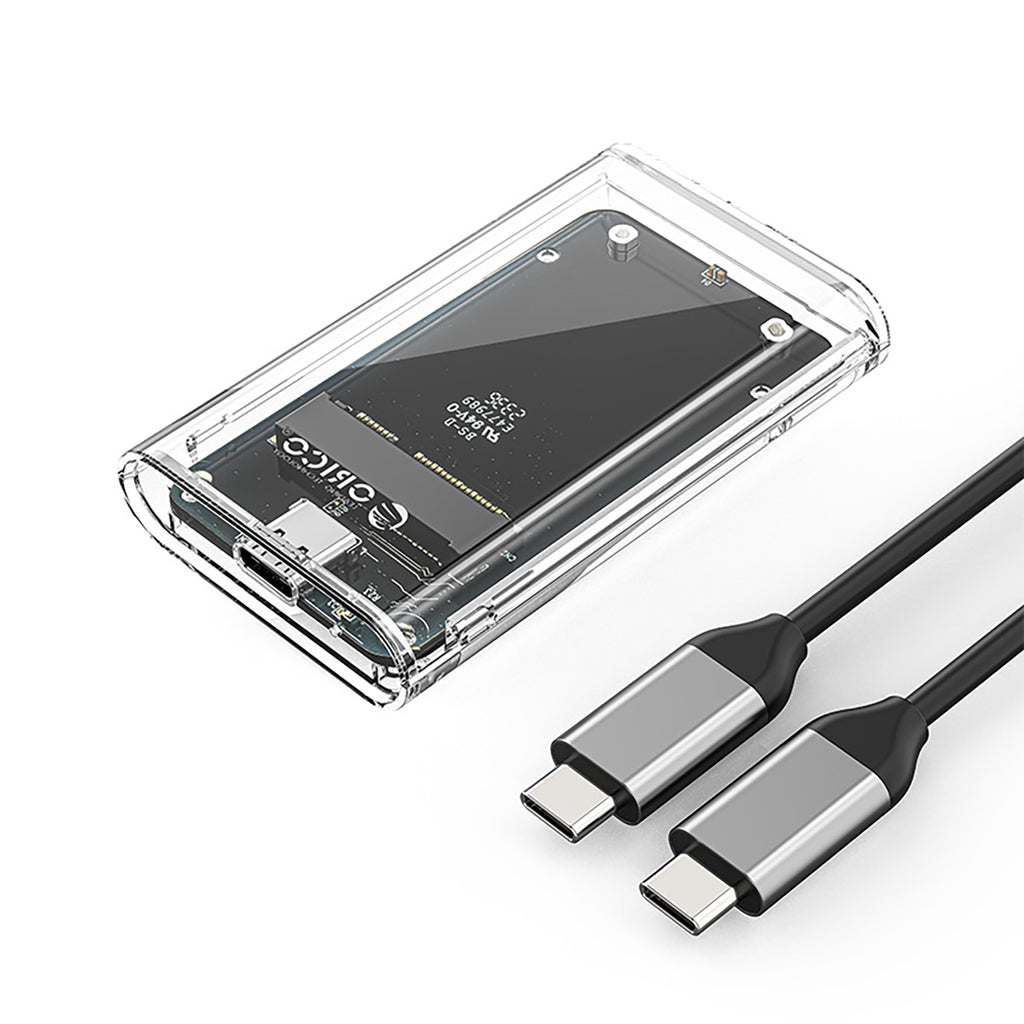 Orico TC10-MS mSATA USB-C 3.2 5Gb/s diskų dėklas - Permatomas -- Hard Drive Adapters