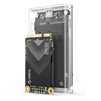 Orico TC10-MS mSATA USB-C 3.2 5Gb/s diskų dėklas - Permatomas -- Hard Drive Adapters