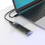 Orico TCM2-C3 M.2 NVME į USB-C 10Gb/s diskų dėklas - Juodas -- Hard Drive Adapters