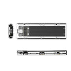 Orico TCM2-C3 M.2 NVME į USB-C 10Gb/s diskų dėklas - Juodas -- Hard Drive Adapters