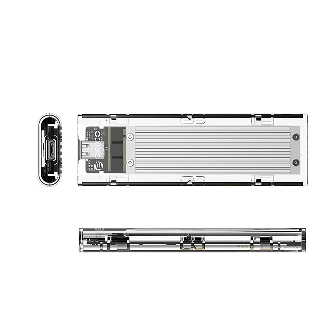 Orico TCM2-C3 M.2 NVME į USB-C 10Gb/s diskų dėžutė - pilka -- Hard Drive Adapters